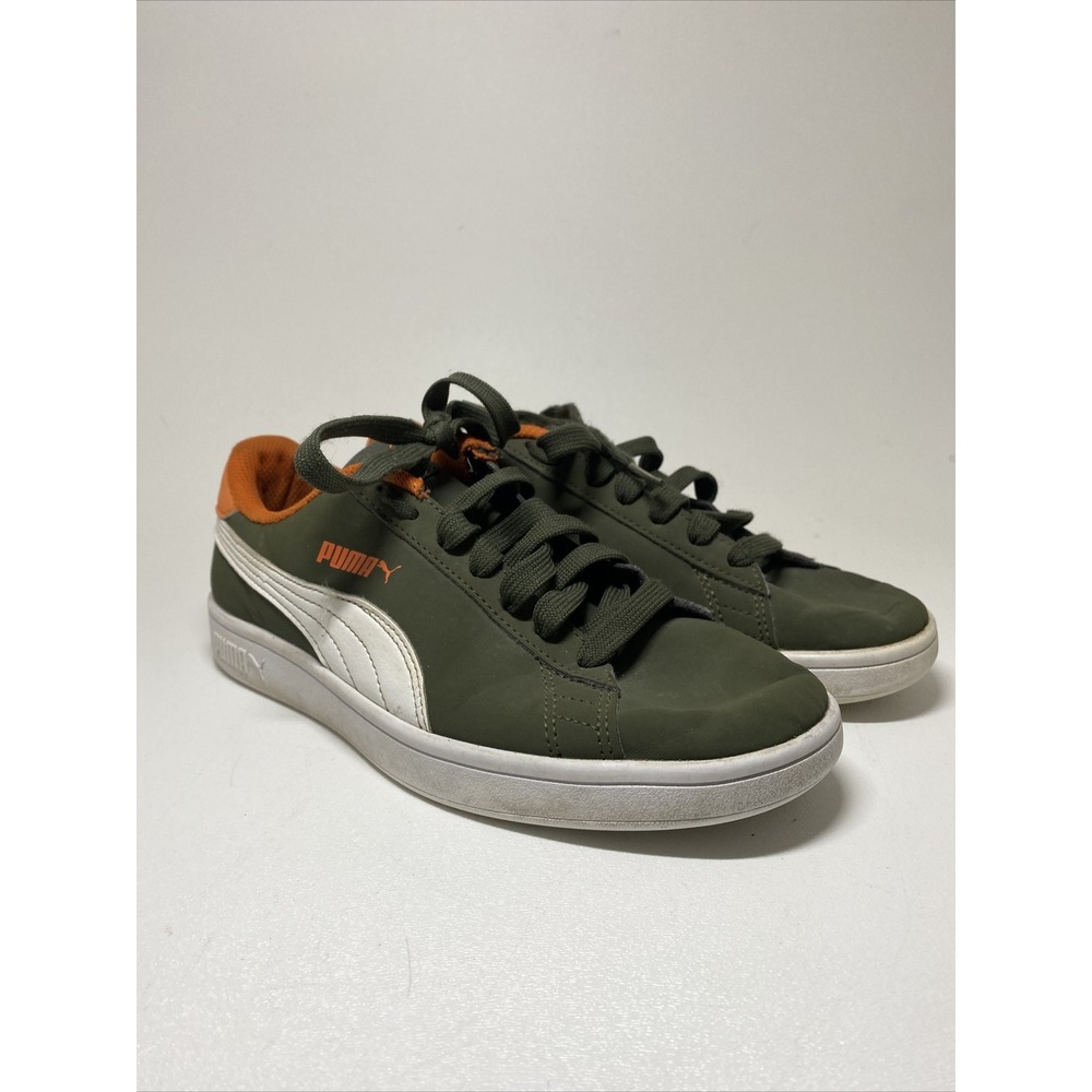 Puma Kids Smash V2 Buck Jr 365182-05 Forest Ni/Puma Wh/Firecracr Size‎ 6C